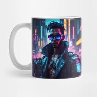 Hispanic/Latino Cyberpunk Male Mug